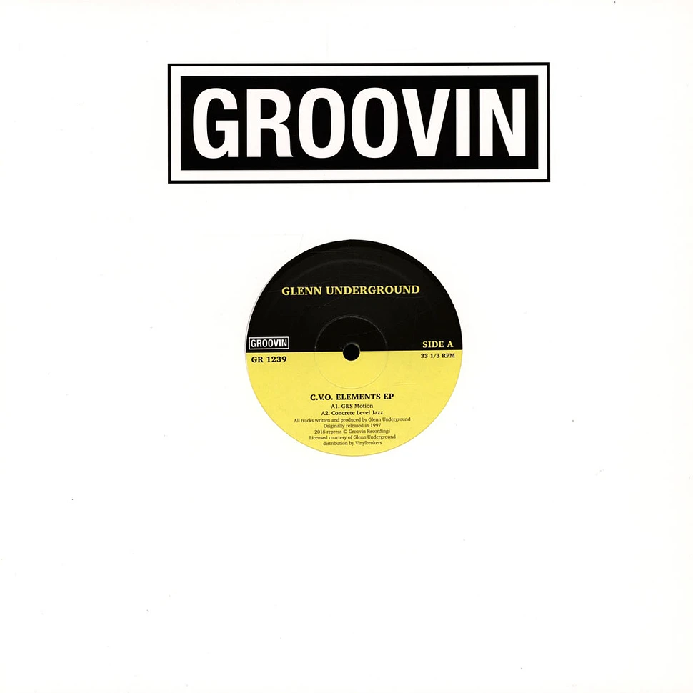 Glenn Underground - C.V.O. Elements EP Yellow Vinyl Edition