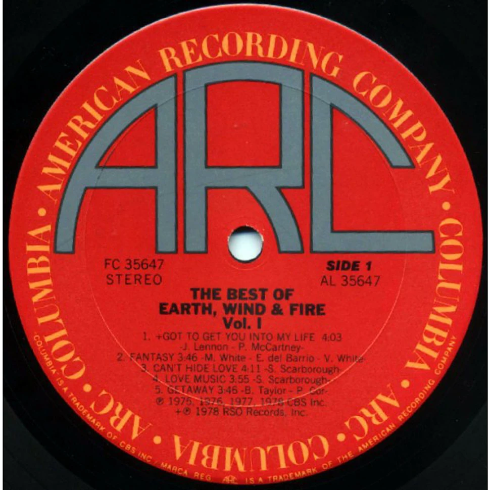 Earth, Wind & Fire - The Best Of Earth Wind & Fire Vol. I