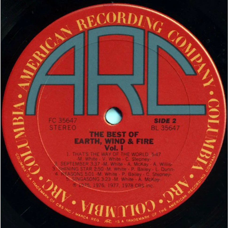 Earth, Wind & Fire - The Best Of Earth Wind & Fire Vol. I