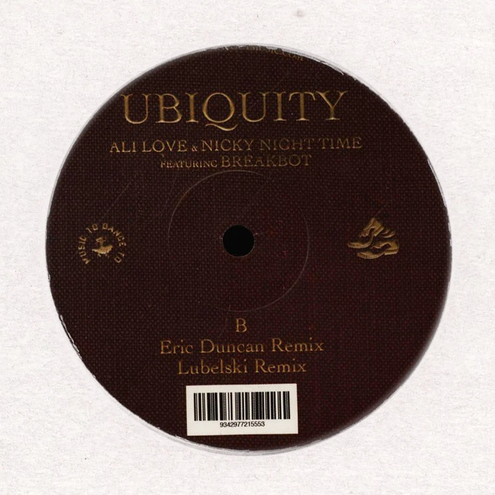 Ali Love & Nicky Night Time - Ubiquity Feat. Breakbot