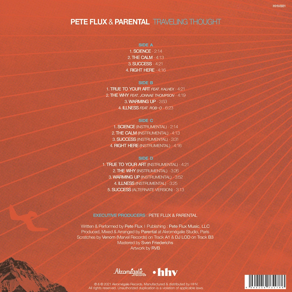 Pete Flux & Parental (de Kalhex) - Traveling Thought Deluxe Edition