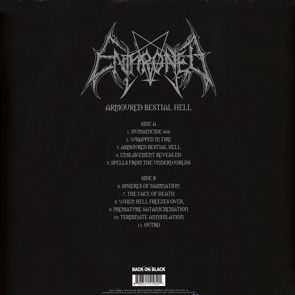 Enthroned - Armoured Bestial Hell Black Vinyl Edition