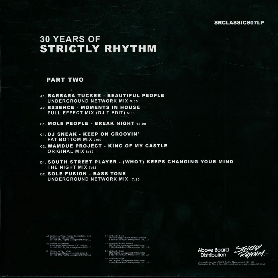 V.A. - 30 Years Of Strictly Rhythm Part Two Clear Vinyl Edition