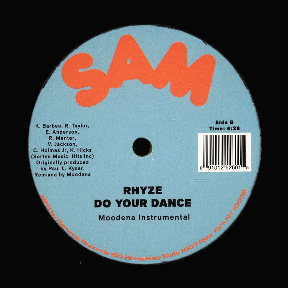 Rhyze - Do Your Dance Moodena Remix Yellow Vinyl Edition