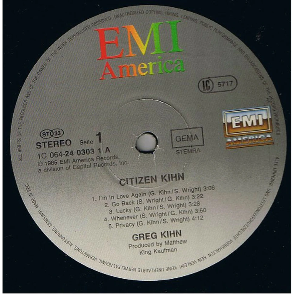 Greg Kihn - Citizen Kihn