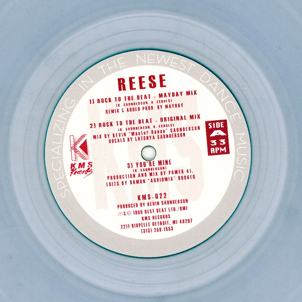 Reese (Kevin Saunderson) - Rock To The Beat Clear Vinyl Edition