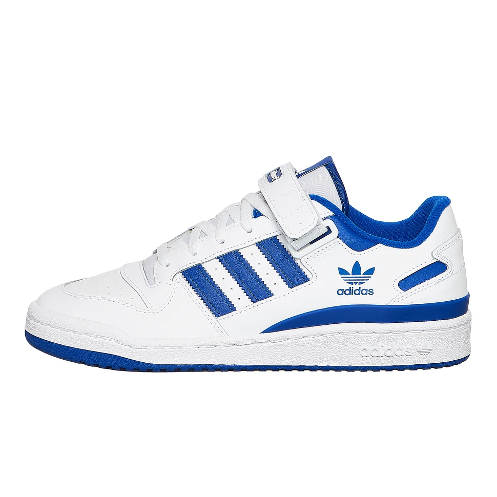 adidas - Forum Low (Footwear White / Footwear White / Royal Blue) | HHV