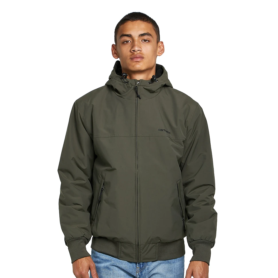 Black carhartt jacket with hood on sale