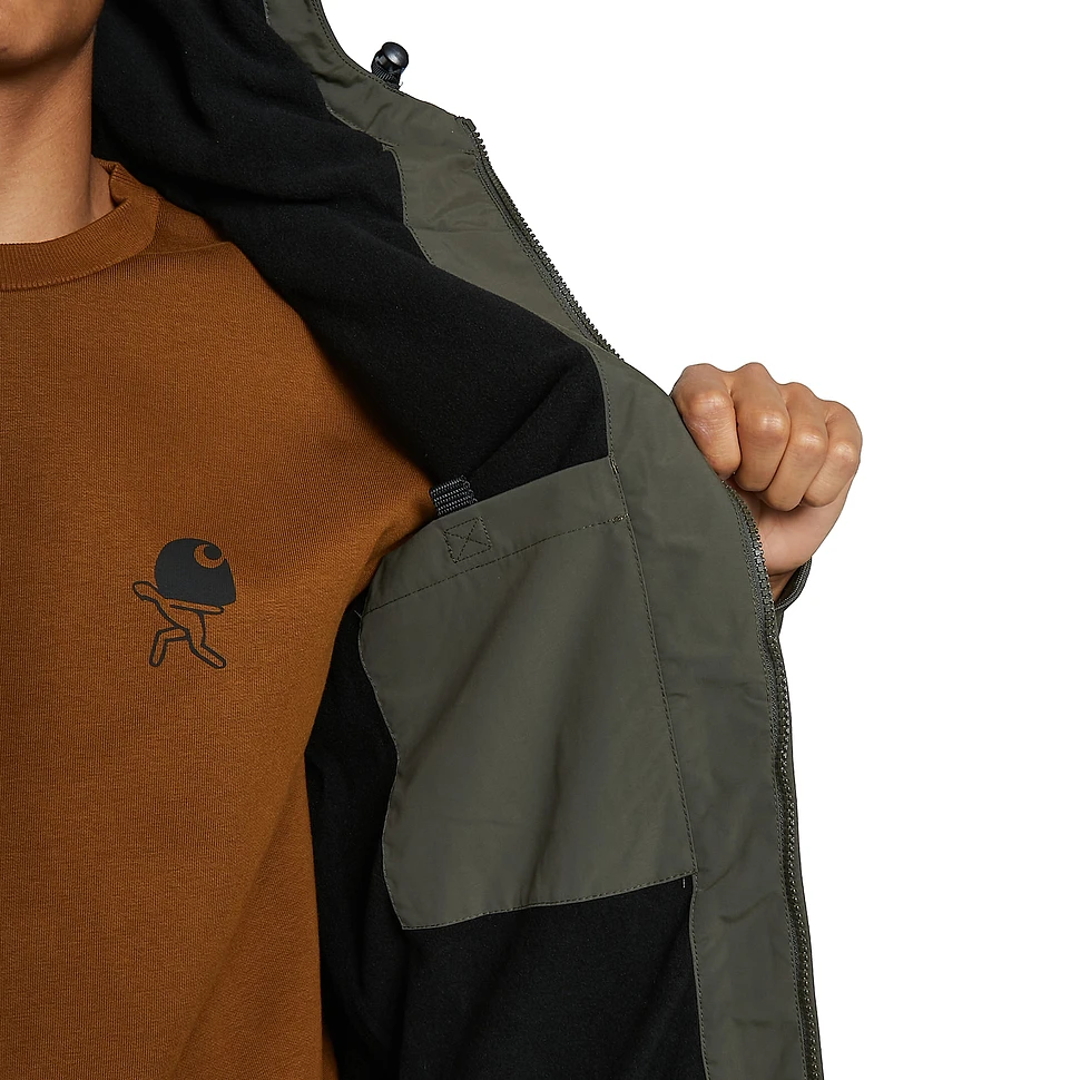 Carhartt WIP HOODED SAIL - Jas - cypress/black/olijfgroen 