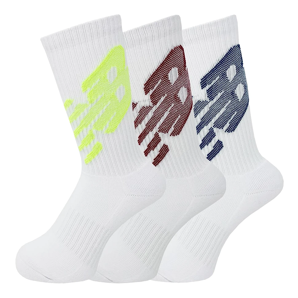 New Balance - Big Logo Crew Socks (Pack of 3)