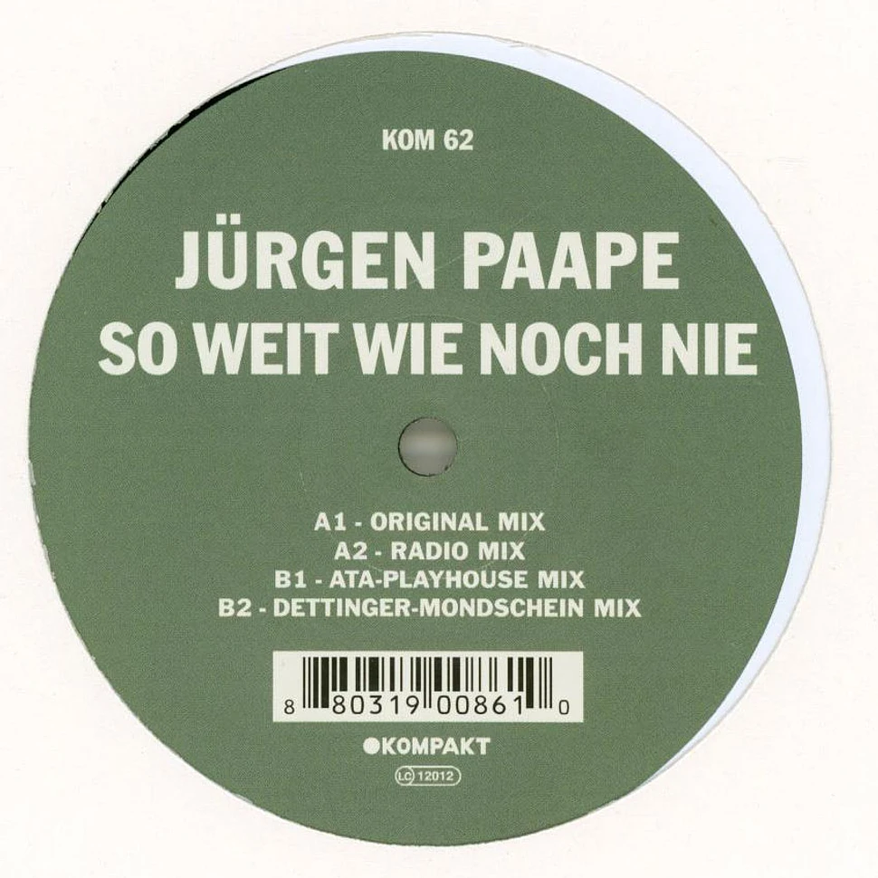 Jürgen Paape - So Weit Wie Noch Nie