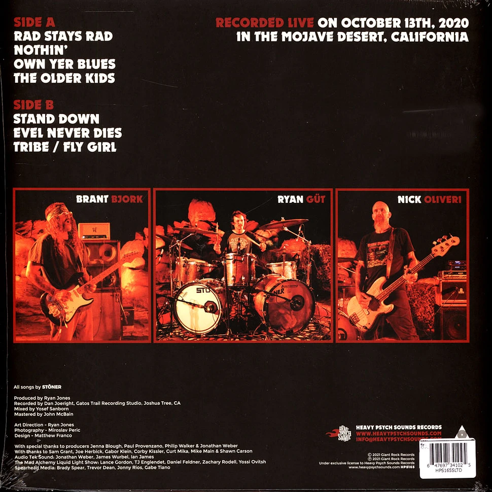 Stoner - Live In The Mojave Desert Volume 4 Transparent Splatter Black-Red Vinyl Edition