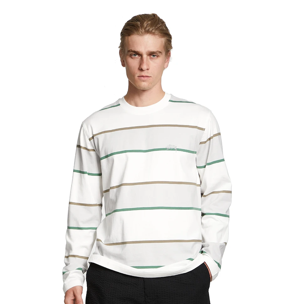 Stüssy - Bold Stripe LS Crew