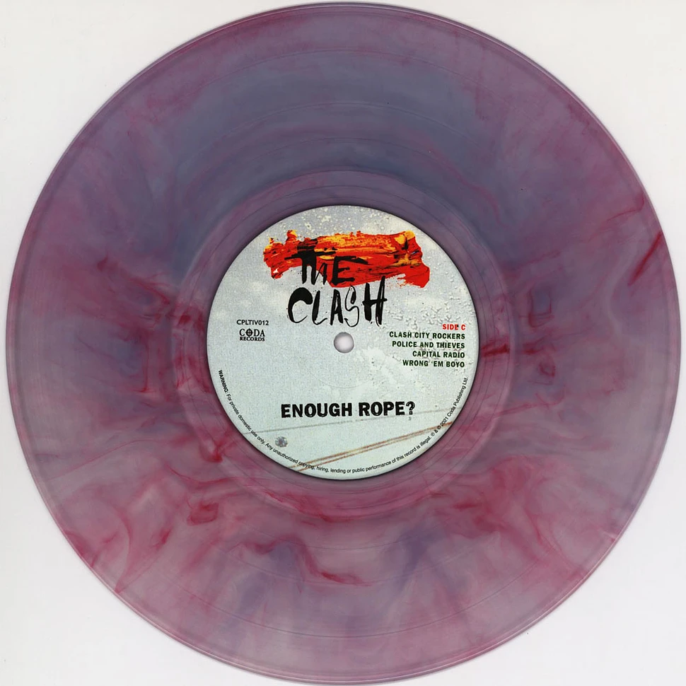 The Clash - Enough Rope Tri-Colored Vinyl Edition