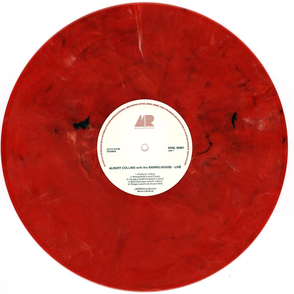 Albert Collins With The Barrelhouse - Live Transparent Red/White/Black Record Store Day 2021 Edition