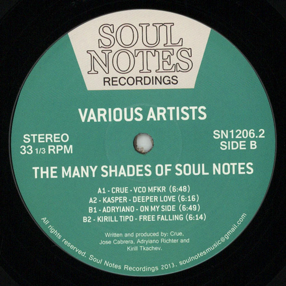 V.A. - The Many Shades Of Soul Notes