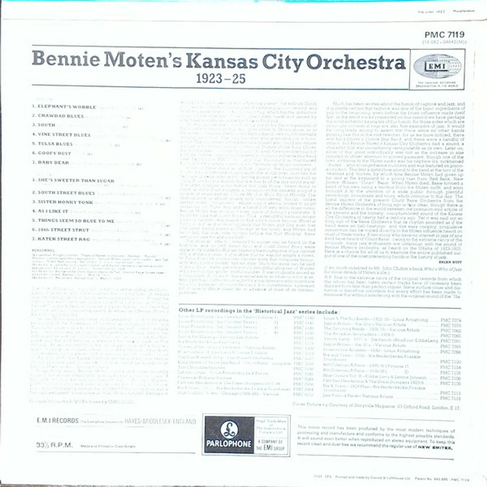 Bennie Moten's Kansas City Orchestra - Bennie Moten's Kansas City Orchestra 1923-25