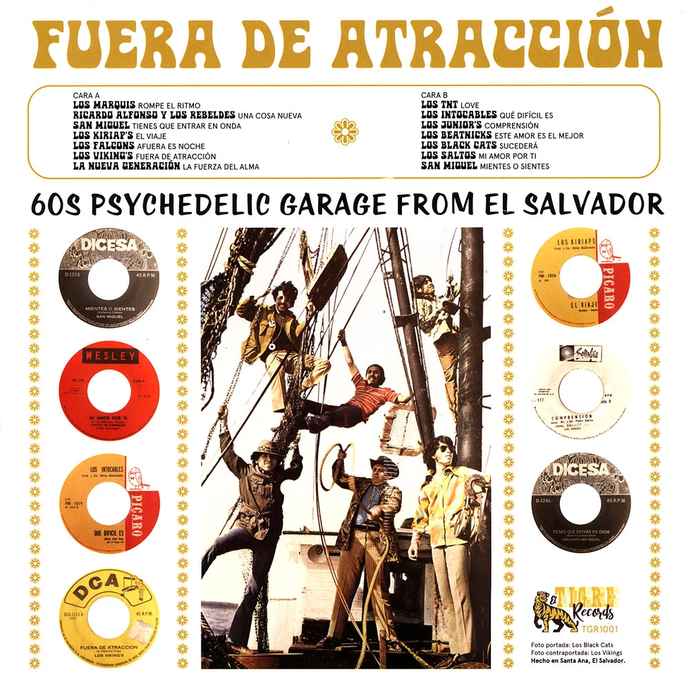 V.A. - Fuera De Atracción. 60s Psychedelic Garage From El Salvador