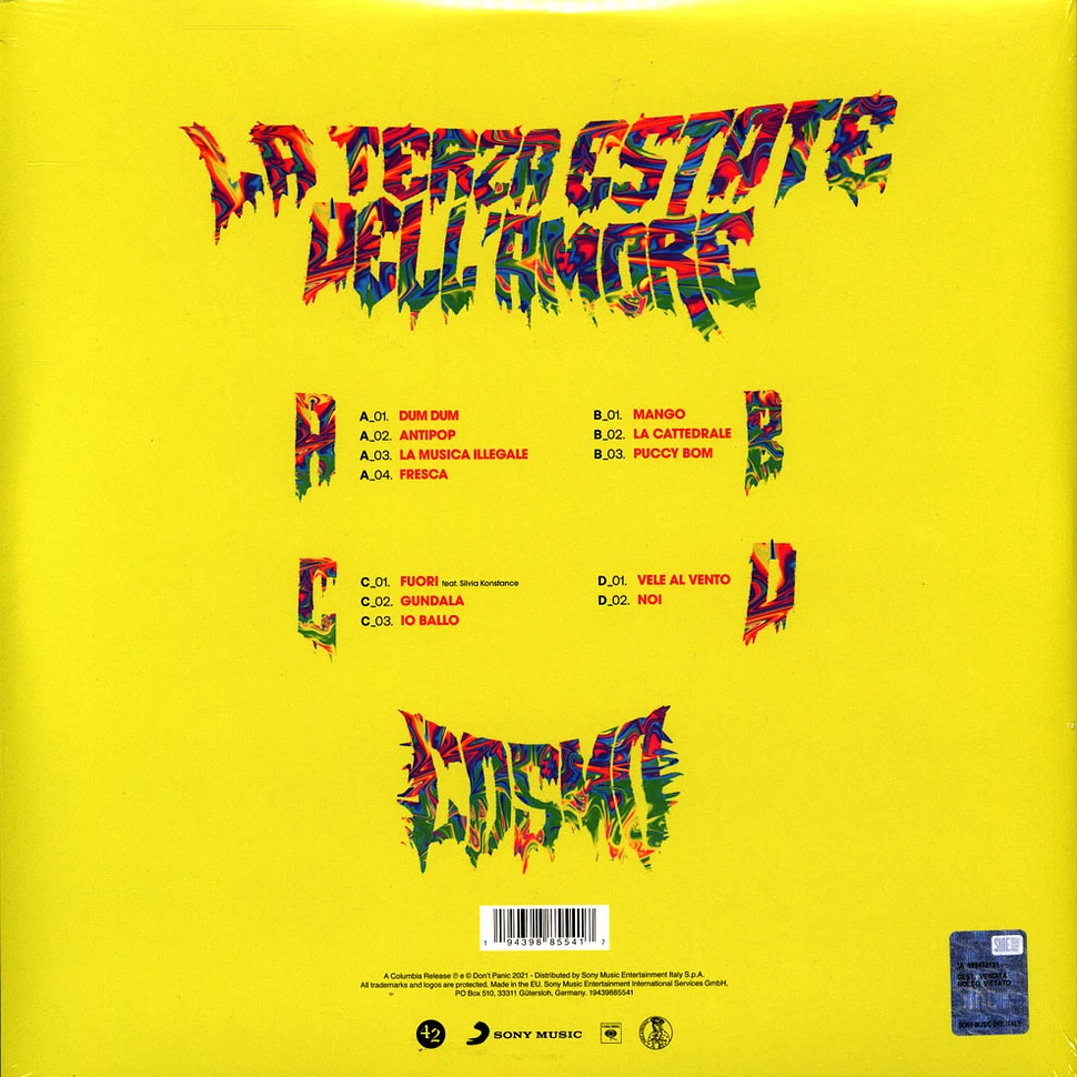 Cosmo - La Terza Estate Dell'amore Black Vinyl Edition