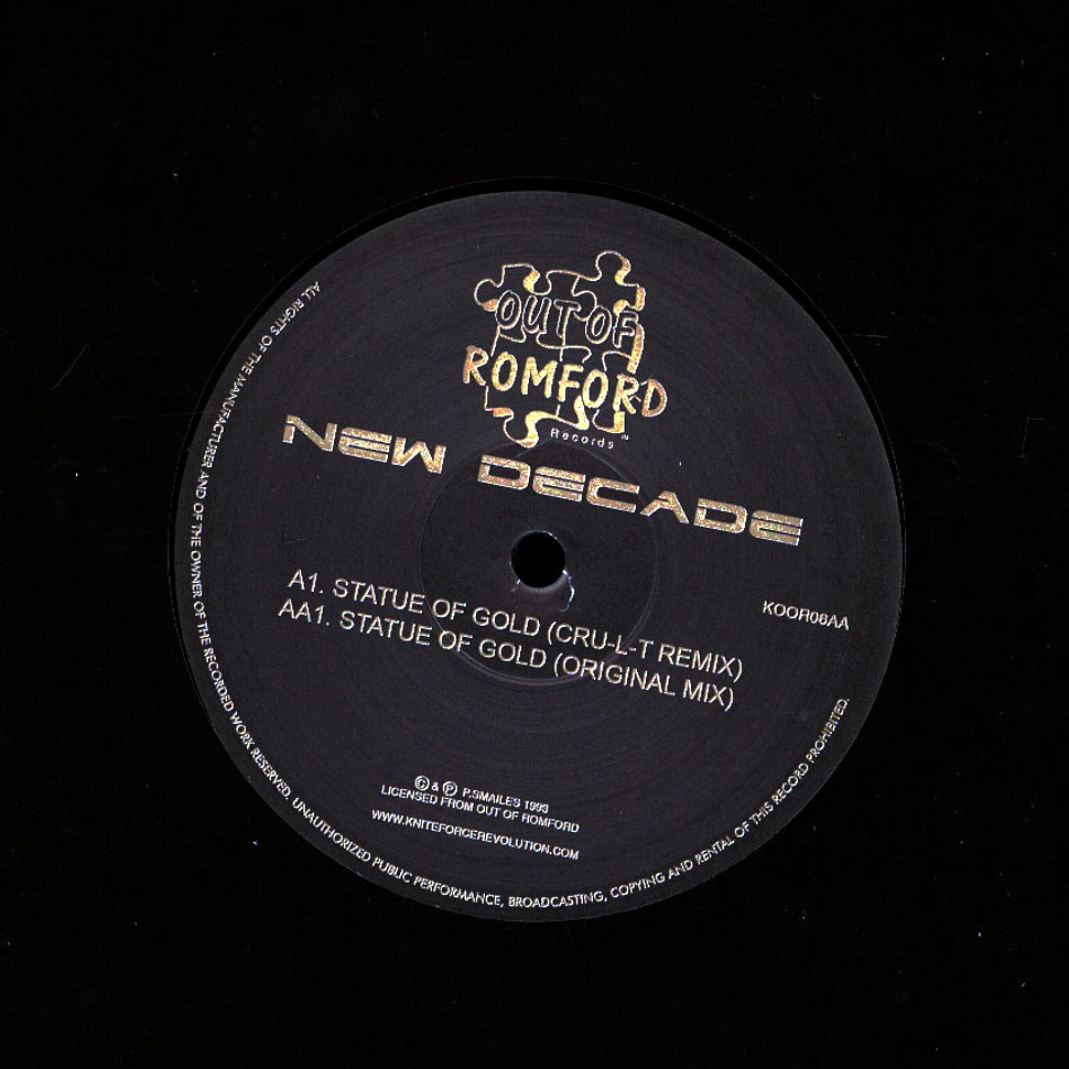 New Decade - Statue Of Gold EP