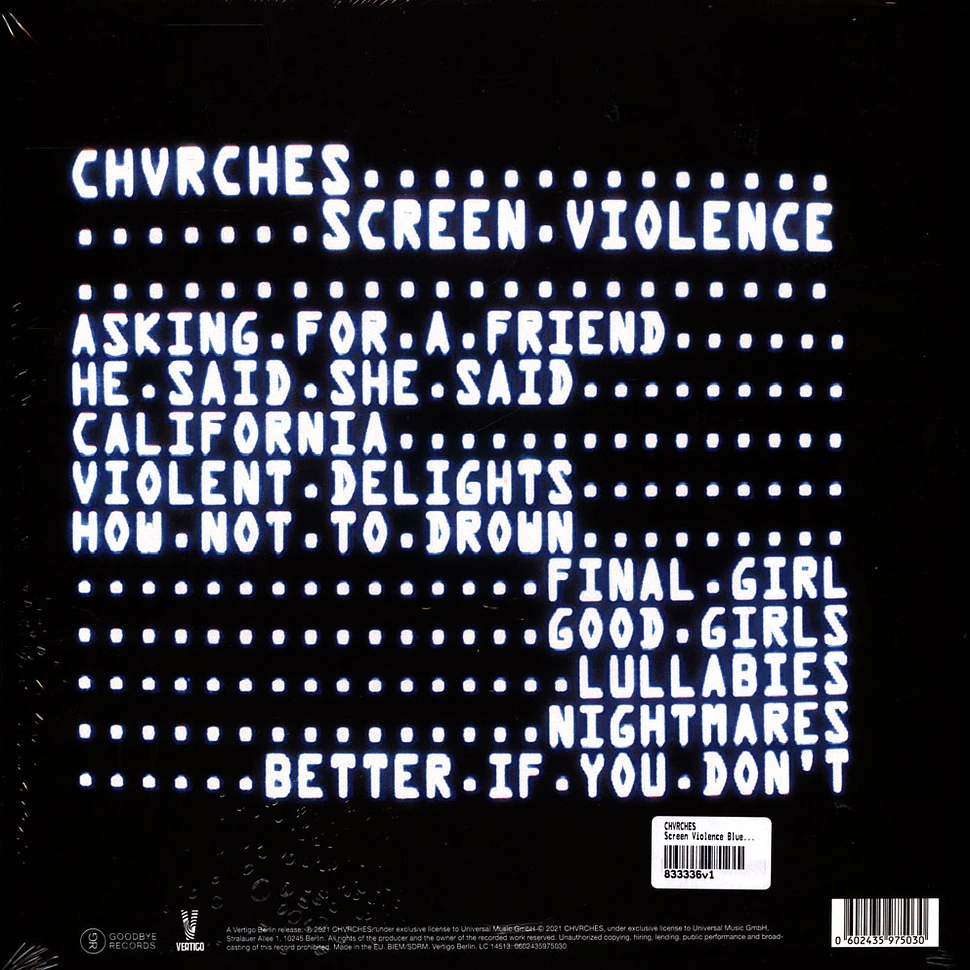 CHVRCHES - Screen Violence Blue Vinyl Edition