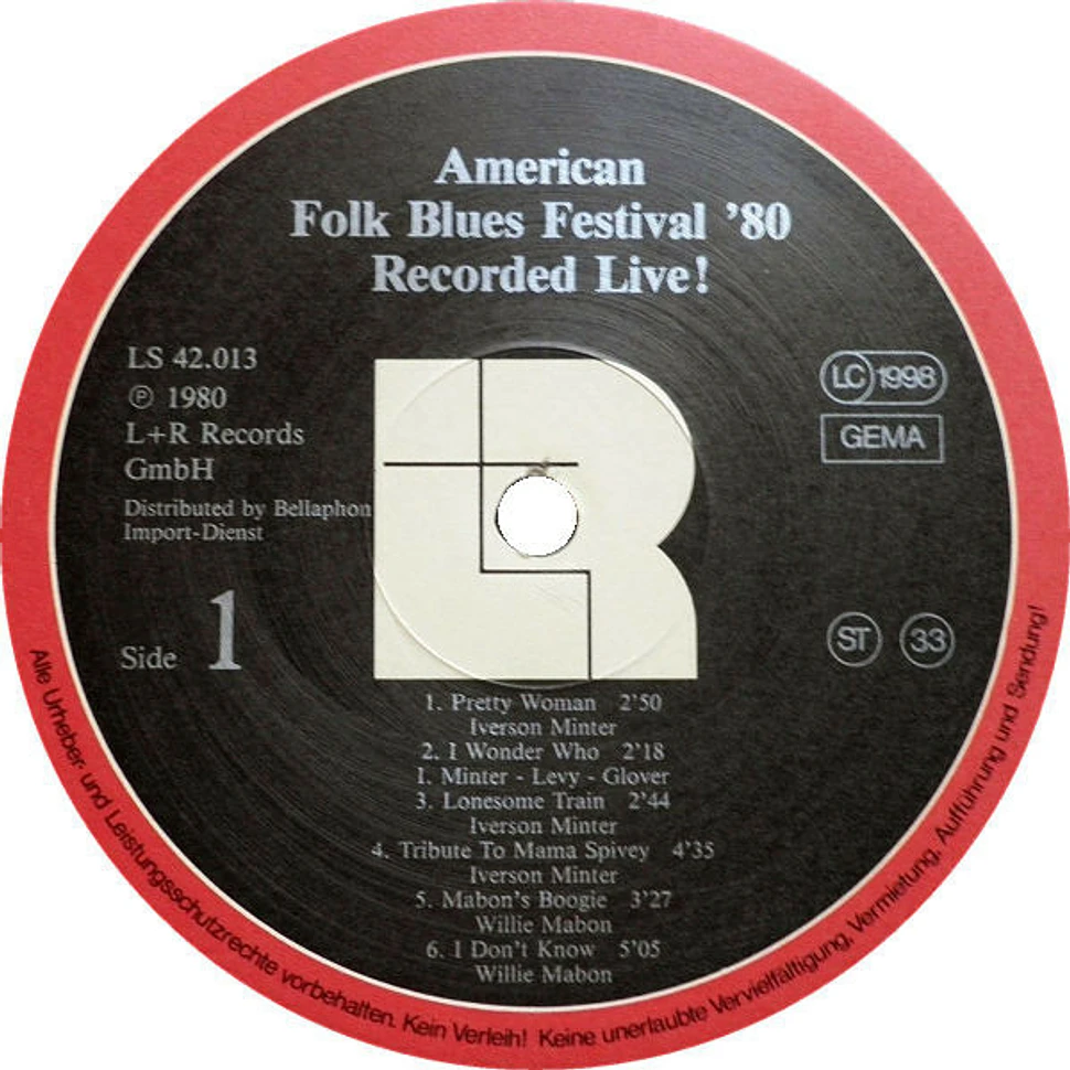 V.A. - American Folk Blues Festival '80