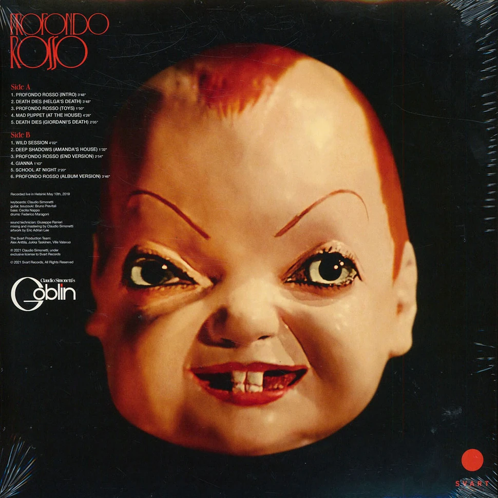 Claudio Simonetti's Goblin - Profondo Rosso - Live Soundtrack Experience Black Vinyl Edition