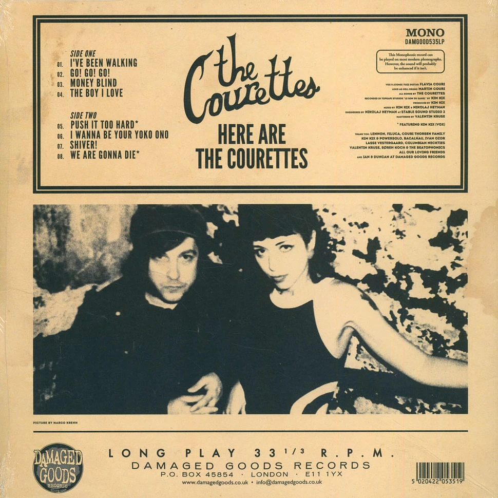 The Courettes - Here Are The Courettes Colored Vinyl Edition