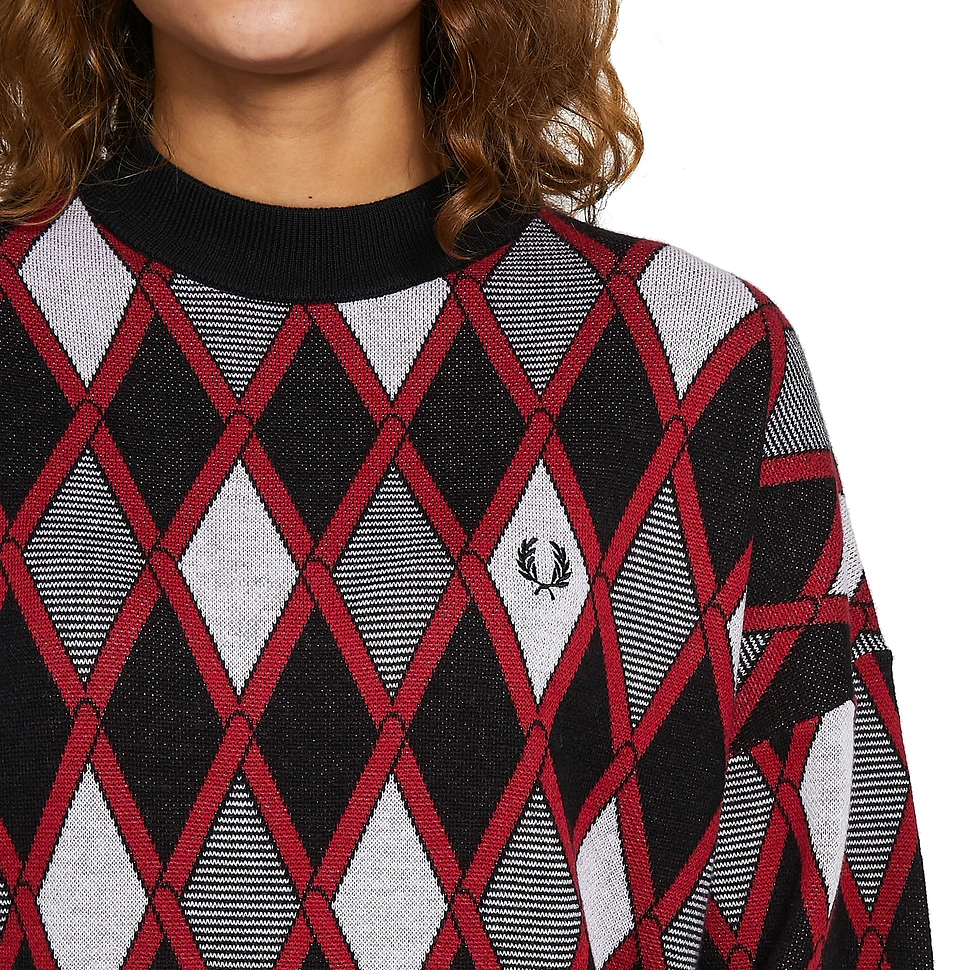 Fred Perry - Harlequin Jacquard Knit Dress