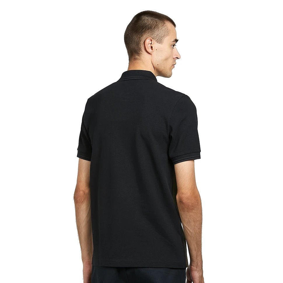 Fred Perry - Knitted Stripe Polo Shirt (Black) | HHV