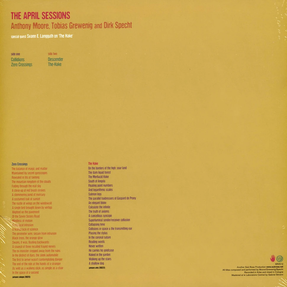 Anthony Moore, Dirk Specht, Tobias Grewenig - The April Sessions