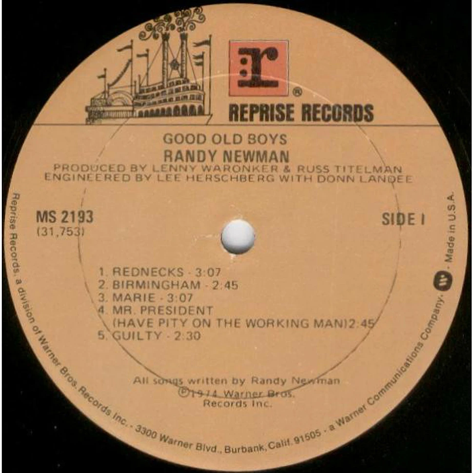 Randy Newman - Good Old Boys