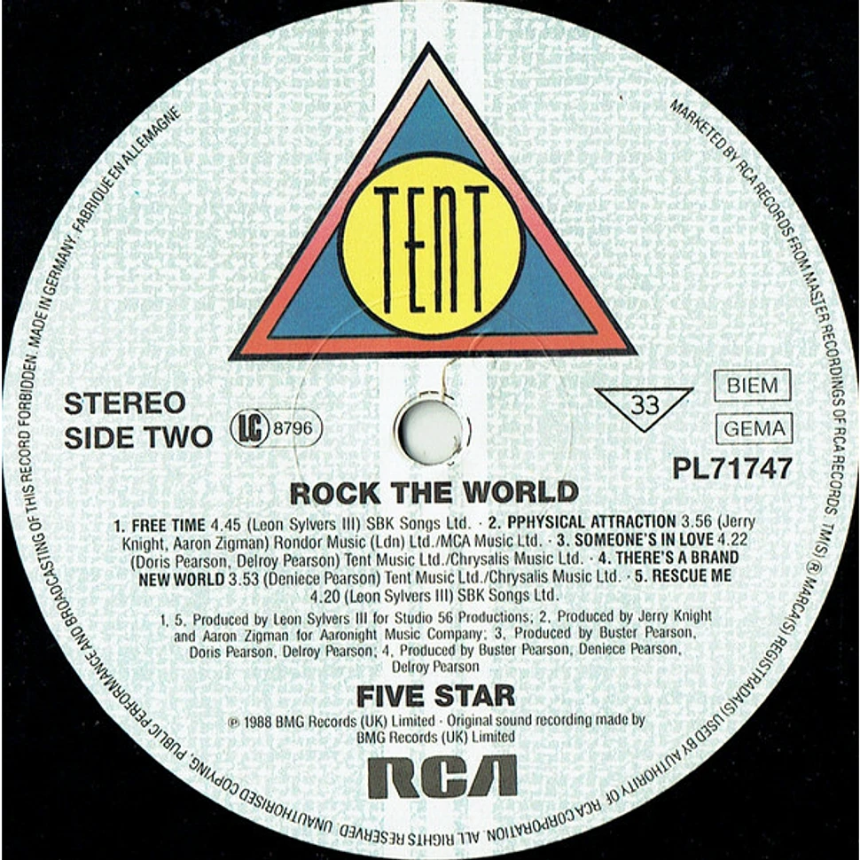 Five Star - Rock The World