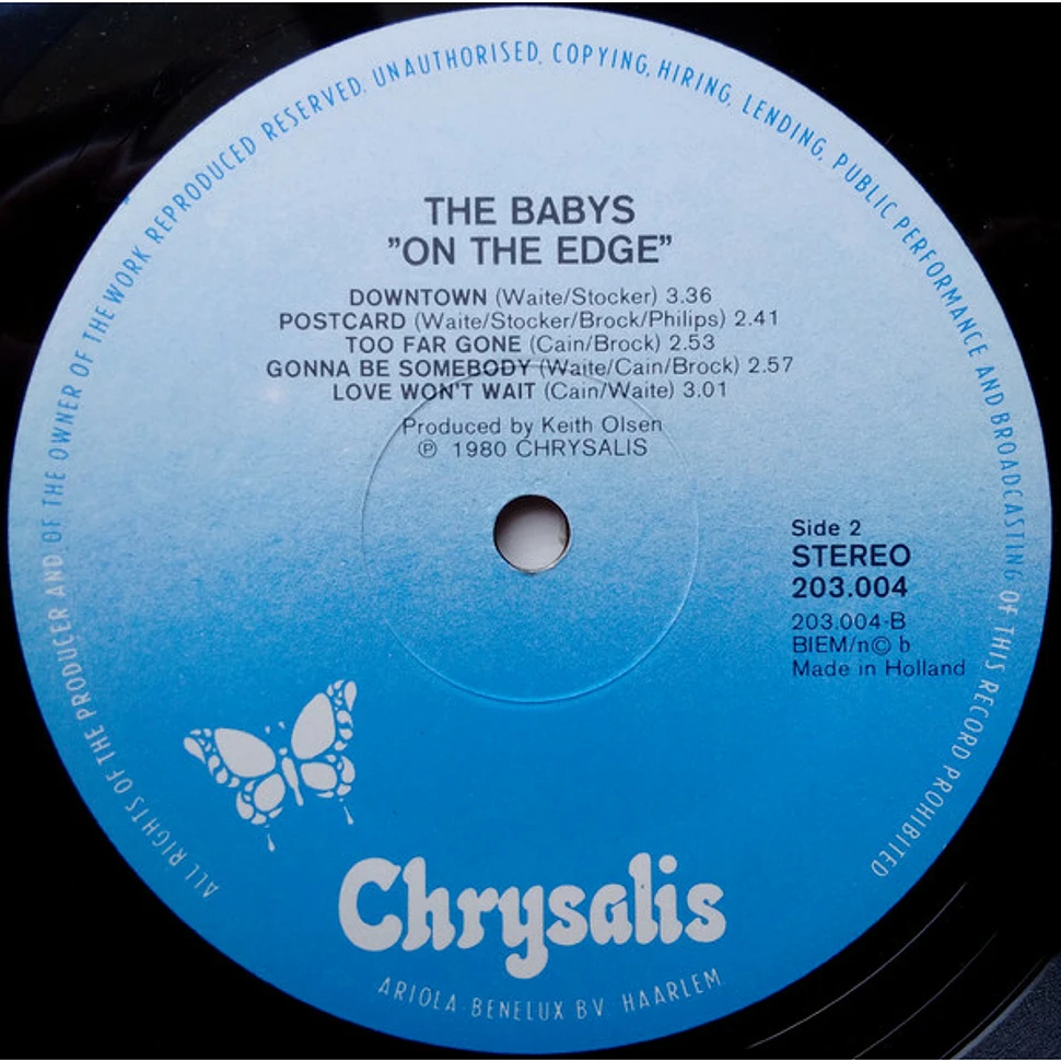 The Babys - On The Edge