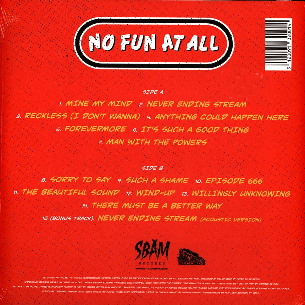 No Fun At All - Lowrider Colored Vinyl Edition