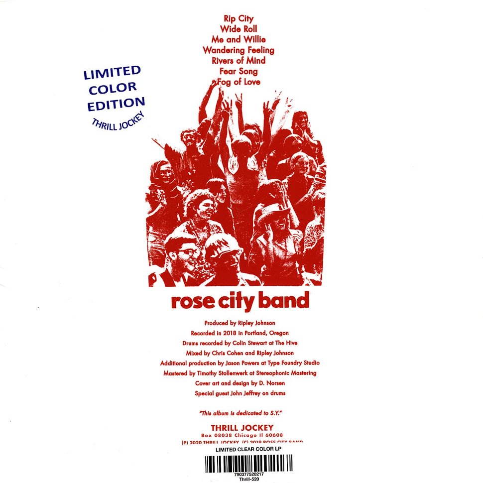 Rose City Band - Rose City Band Clear Vinyl Edition