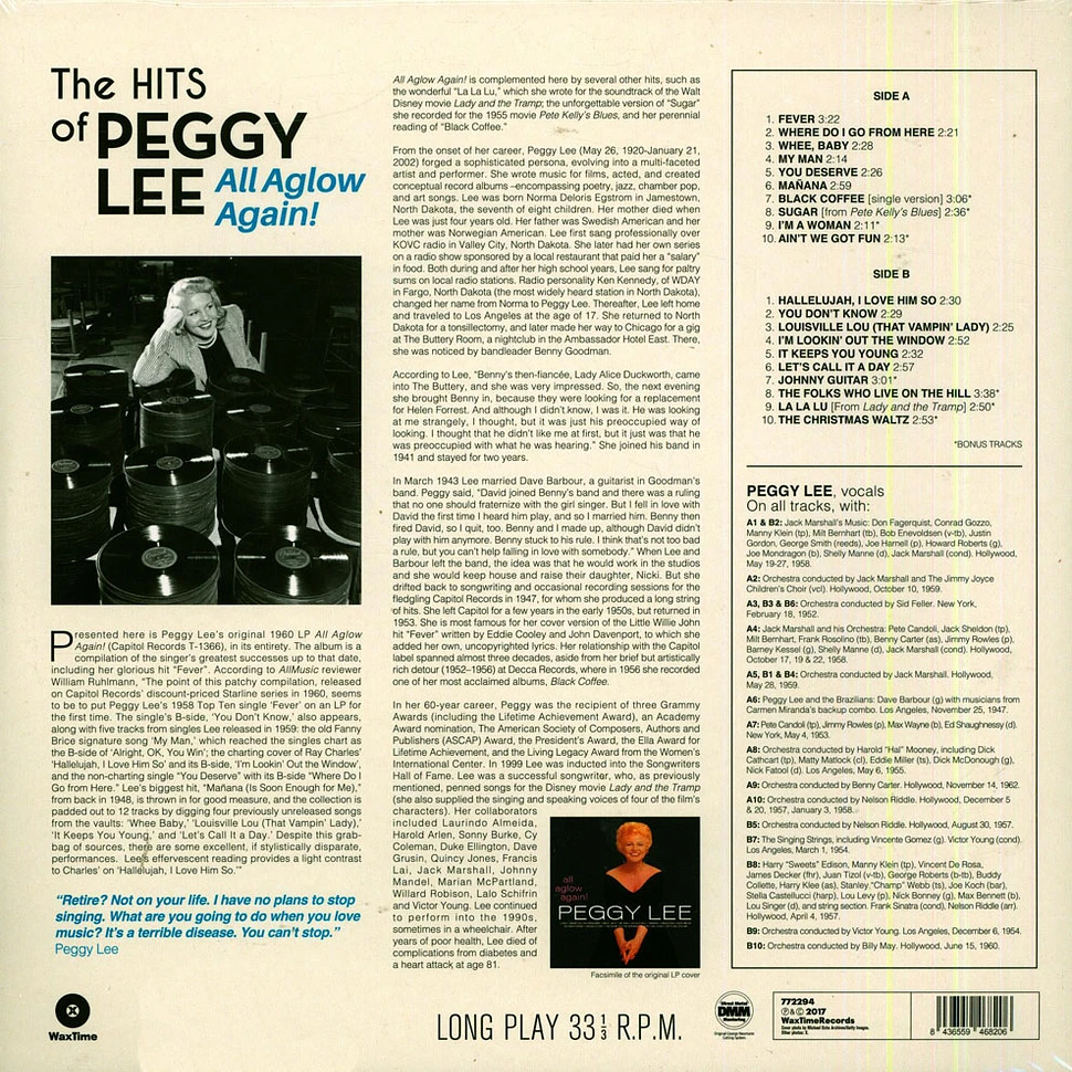 Peggy Lee - All Aglow Again