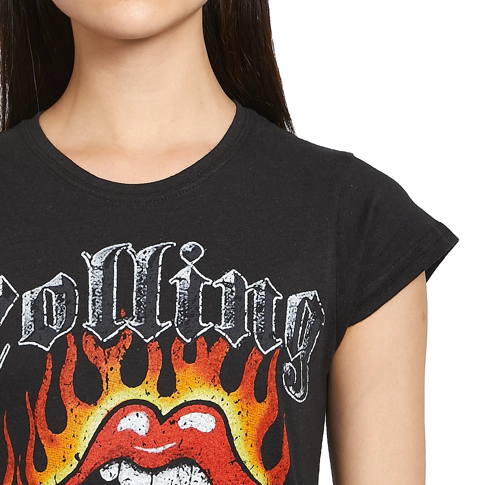 The Rolling Stones - Flaming Tattoo Tongue Women T-Shirt