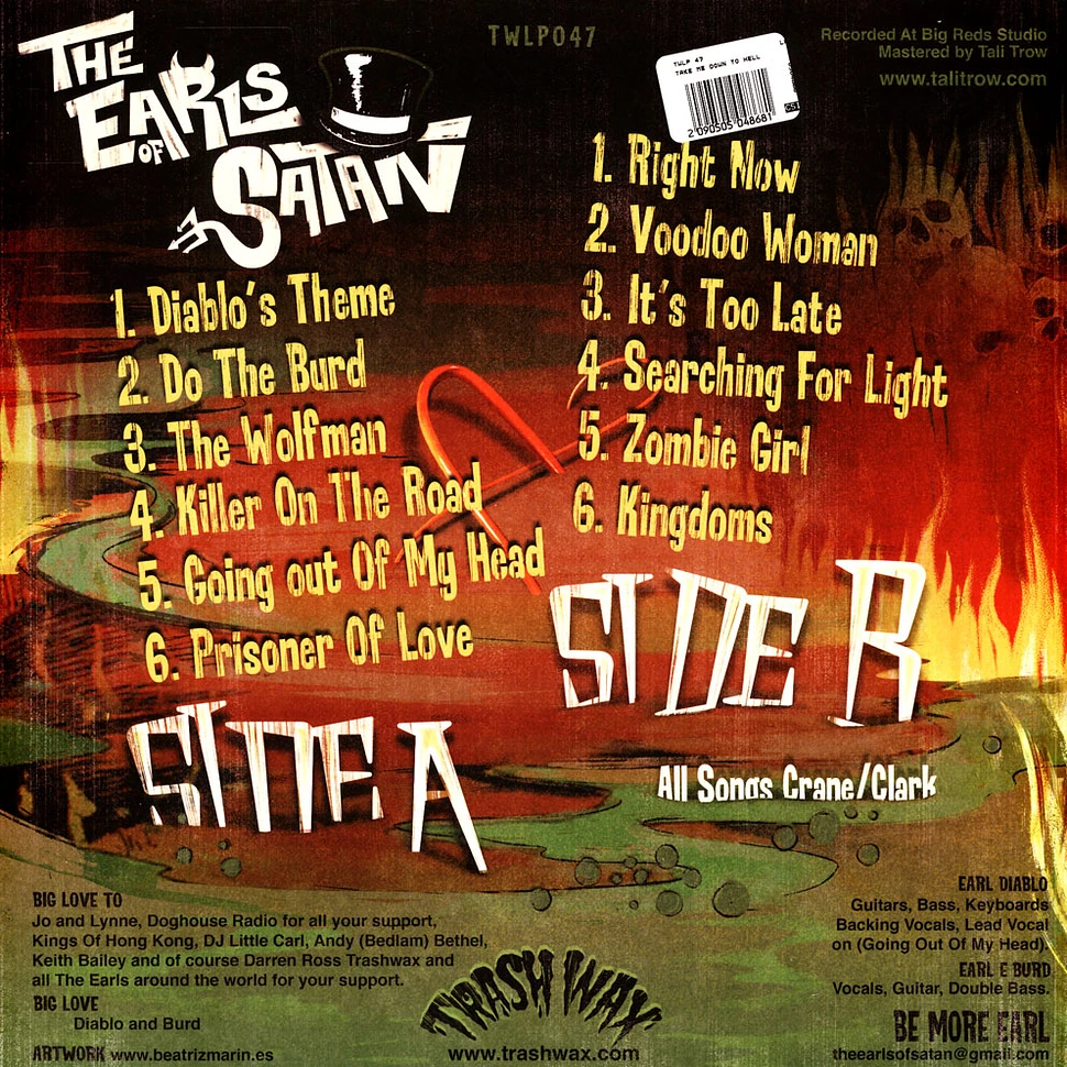 Earls Of Satan - Take Me Down To Hell