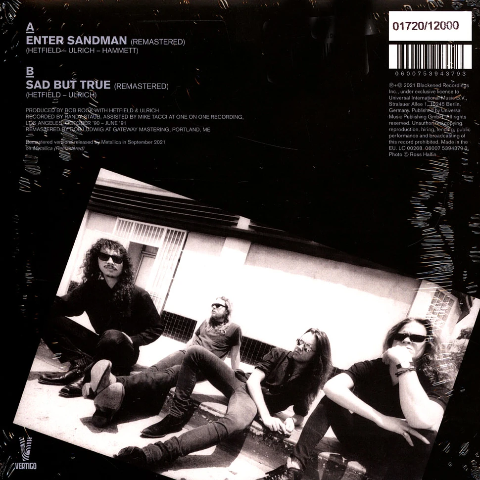 Metallica - Enter Sandman Glow In The Dark Vinyl Edition - Charity Single