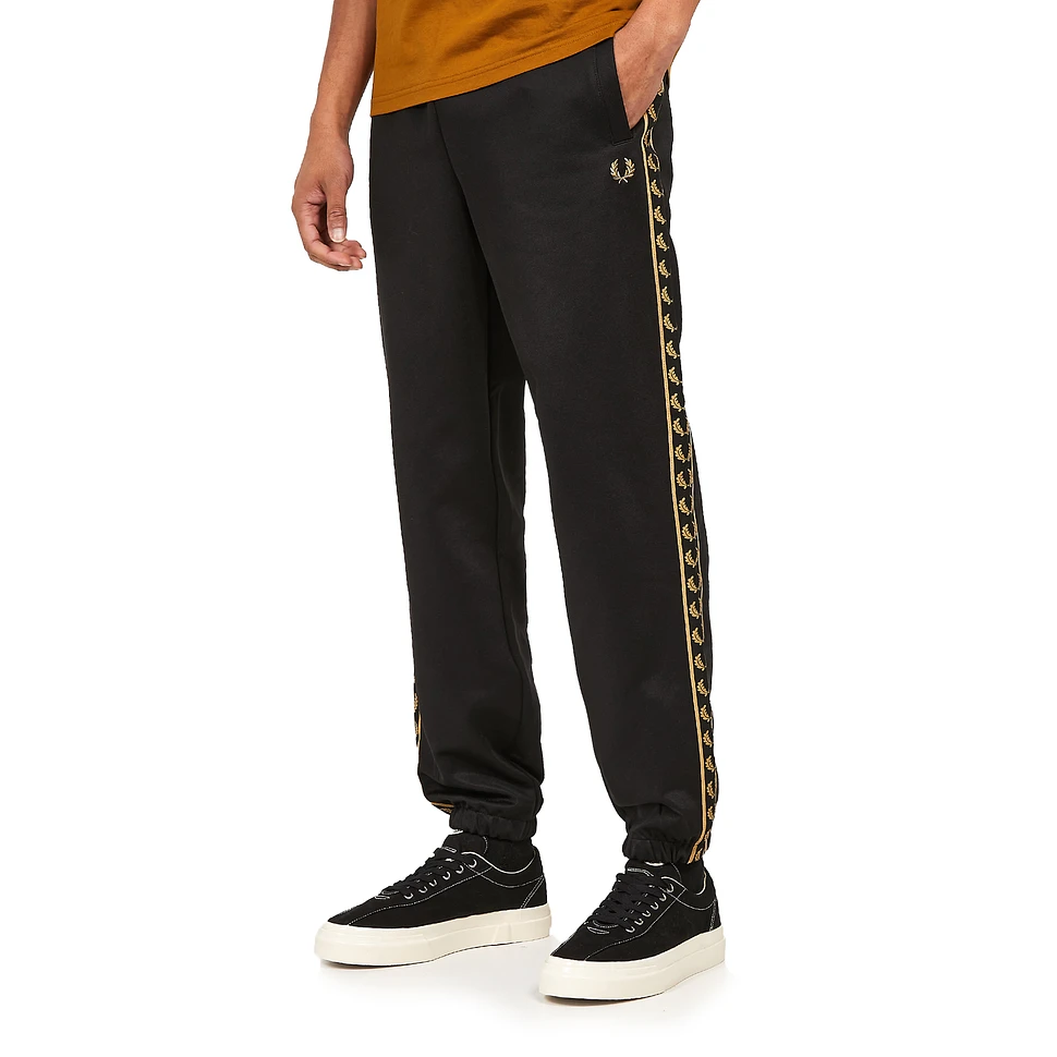 Fred Perry - Gold Taped Track Pant (Black) | HHV