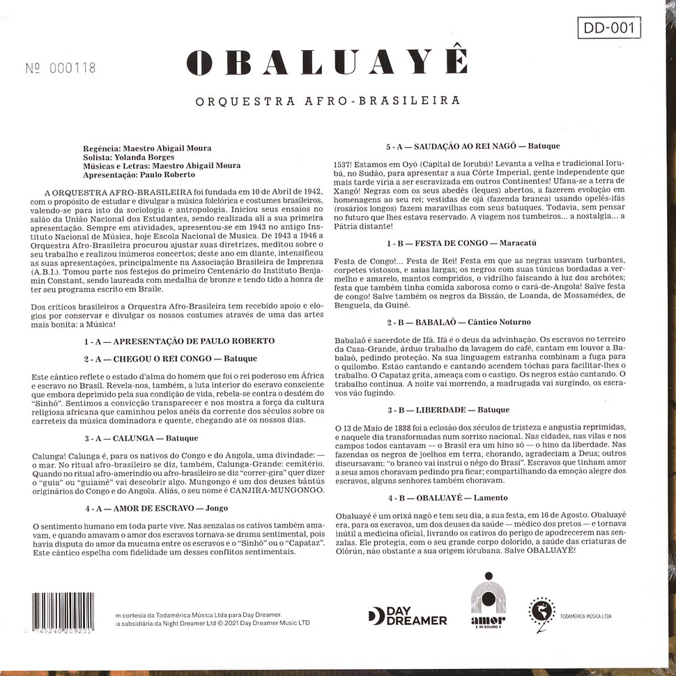 Orquestra Afro Brasileira - Obaluye