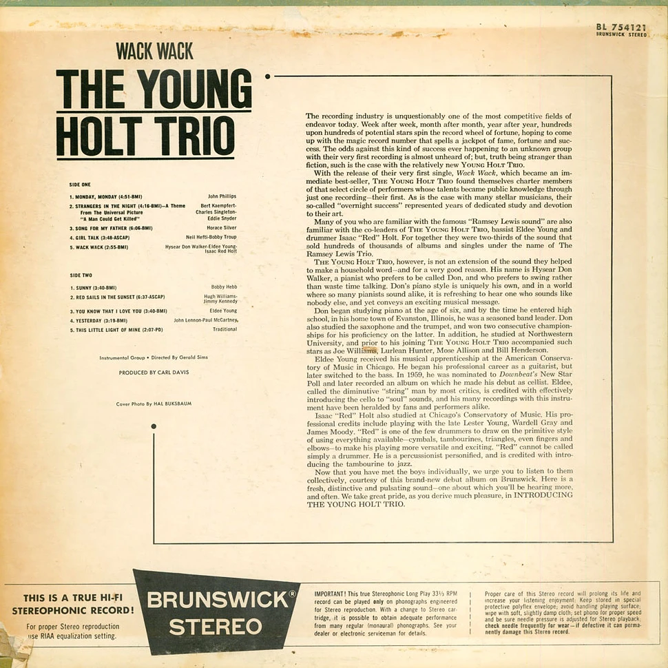 Young Holt Trio - Wack Wack