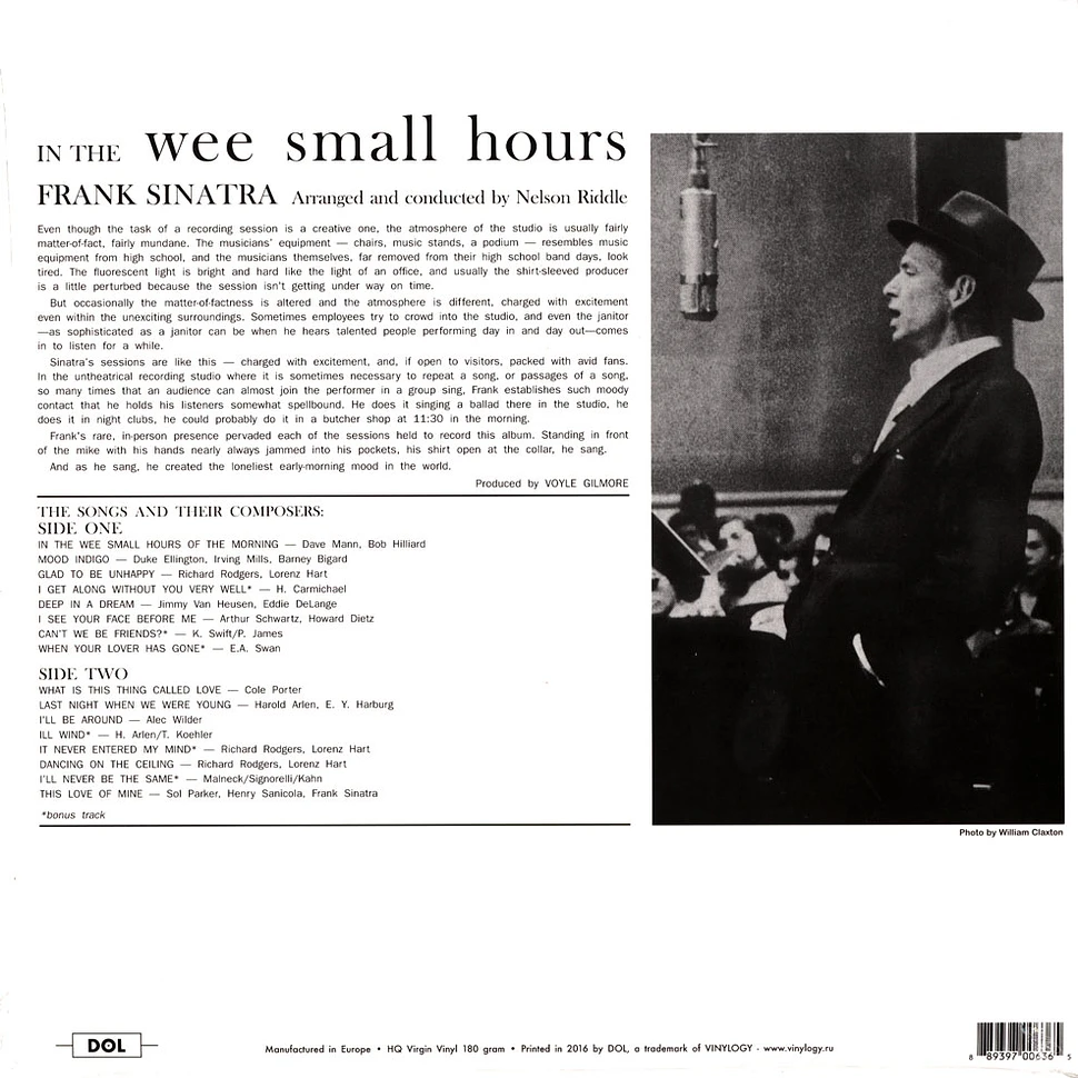 Frank Sinatra - In The Wee Small Hours Doublemint Vinyl Edition