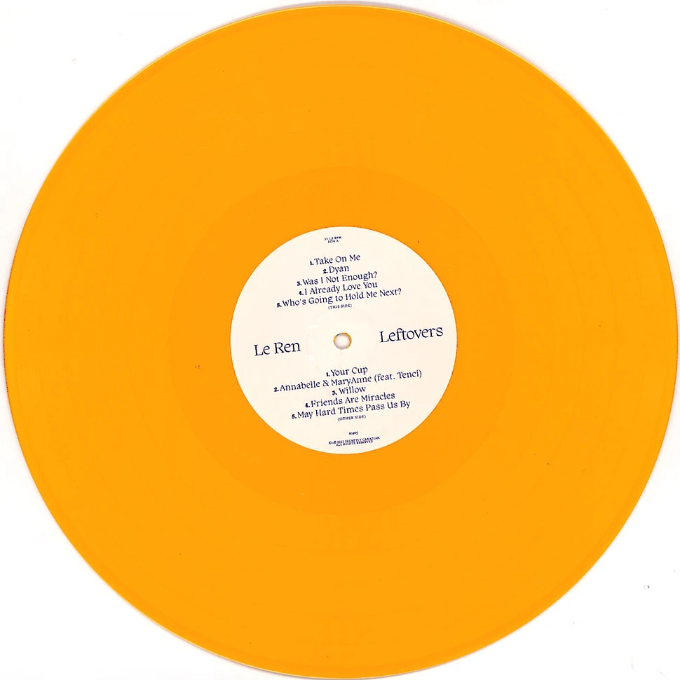 Le Ren - Leftovers Opaque Yellow Vinyl Ediition