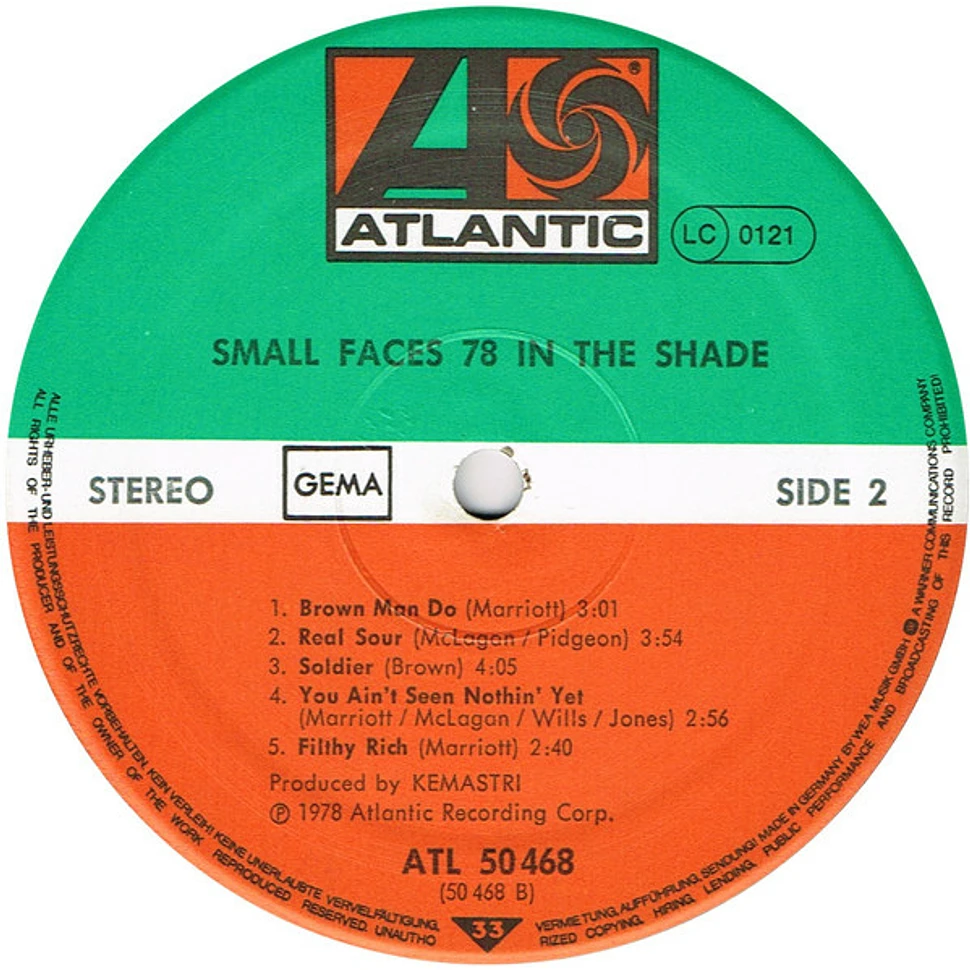 Small Faces - 78 In The Shade