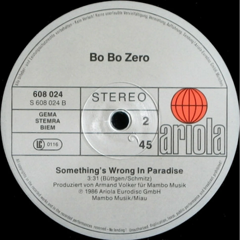 Bo Bo Zero - Fire And Ice