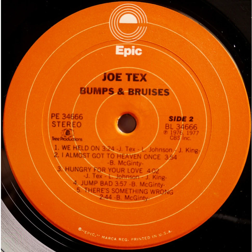 Joe Tex - Bumps & Bruises