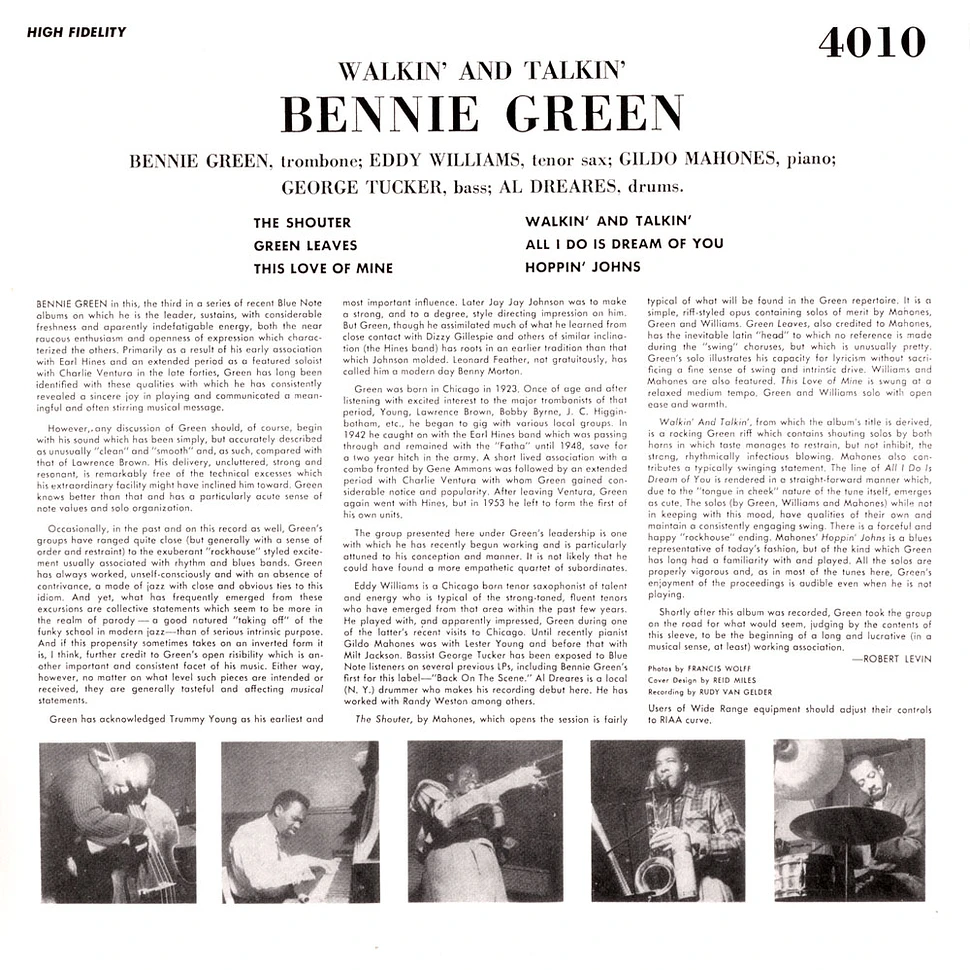 Bennie Green - Walkin' & Talkin'