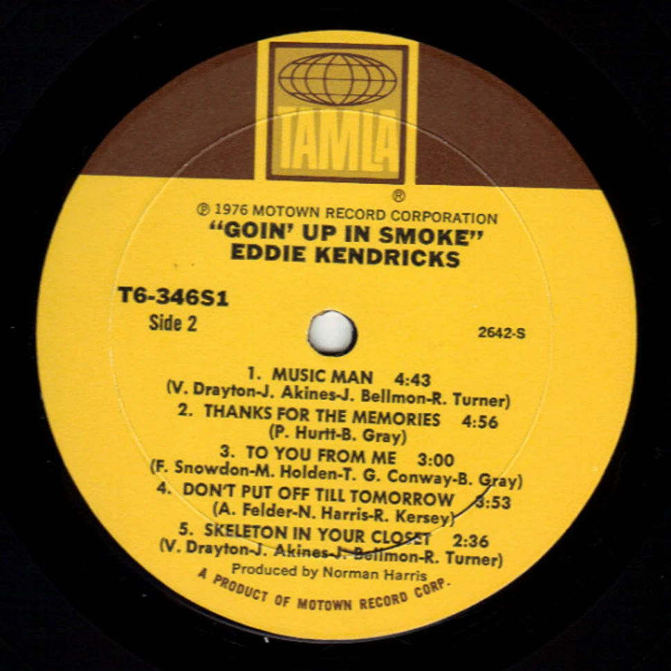 Eddie Kendricks - Goin' Up In Smoke